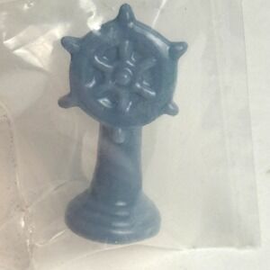 Wade Whimsies Ship Wheel Nautical Wonderland Red Rose Tea Blue Porcelain Sealed